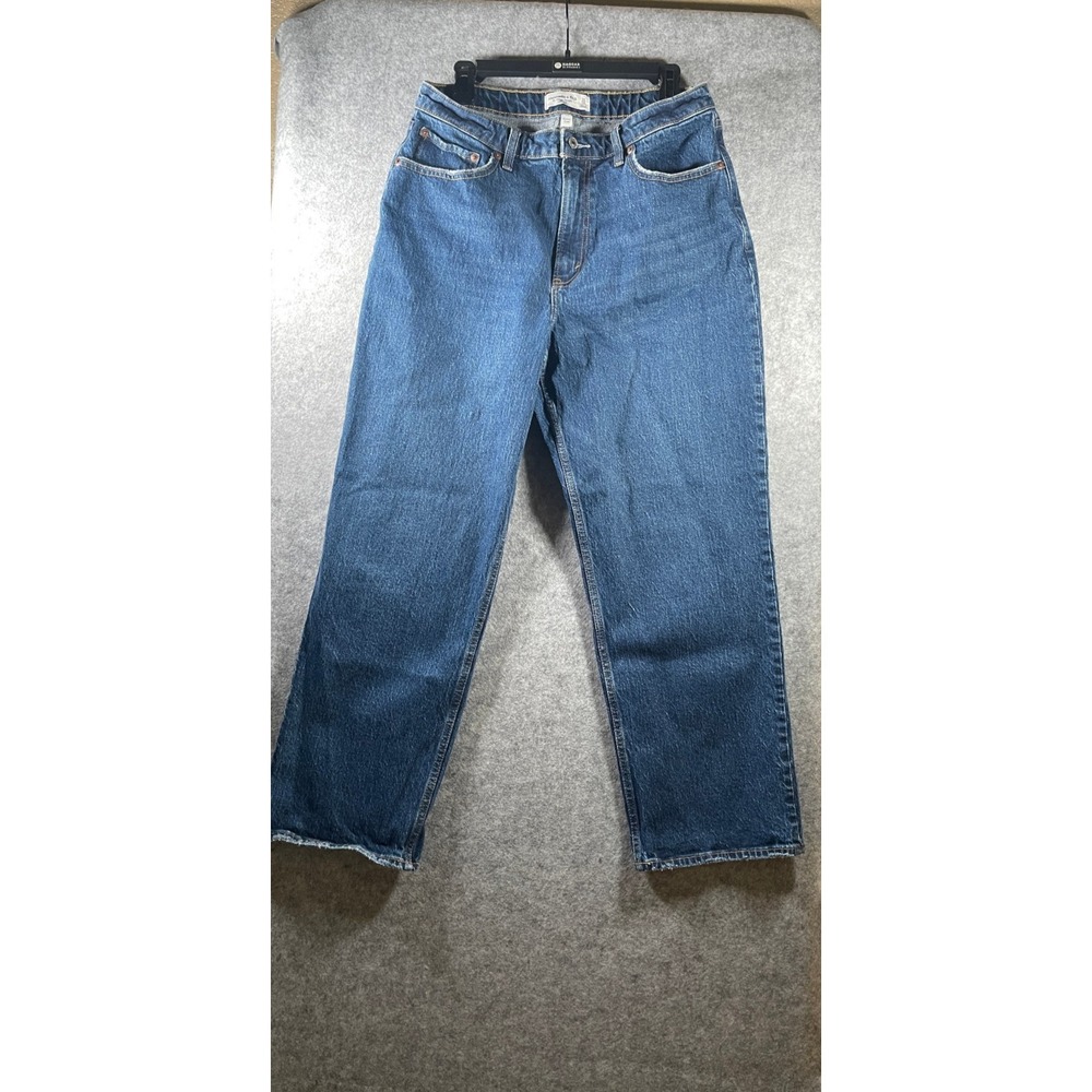 Abercrombie & Fitch Curve Love High Rise Vintage‎ Straight Jean 12 R